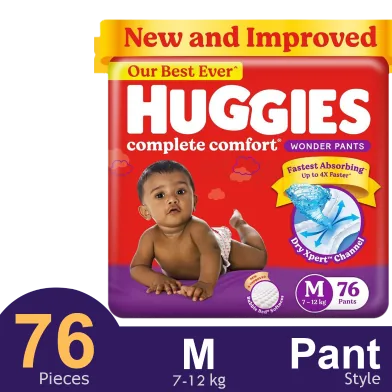 Huggies Wonder Pant System Baby Daiper (7-12 kg) (76 Pcs) - Rokomari product